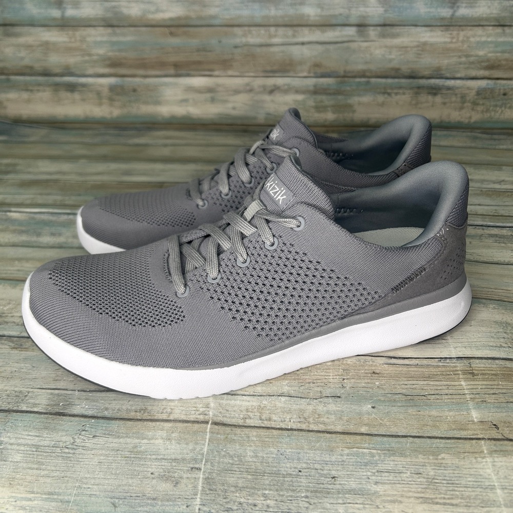 Kizik Lima Mens Size 11.5 Gray Handsfree Slip On Comfort Shoes Sneakers